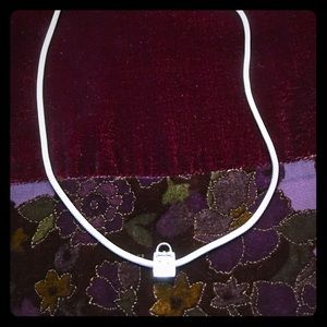 Pandora silver 19.7 necklace. Bag charm is not inc